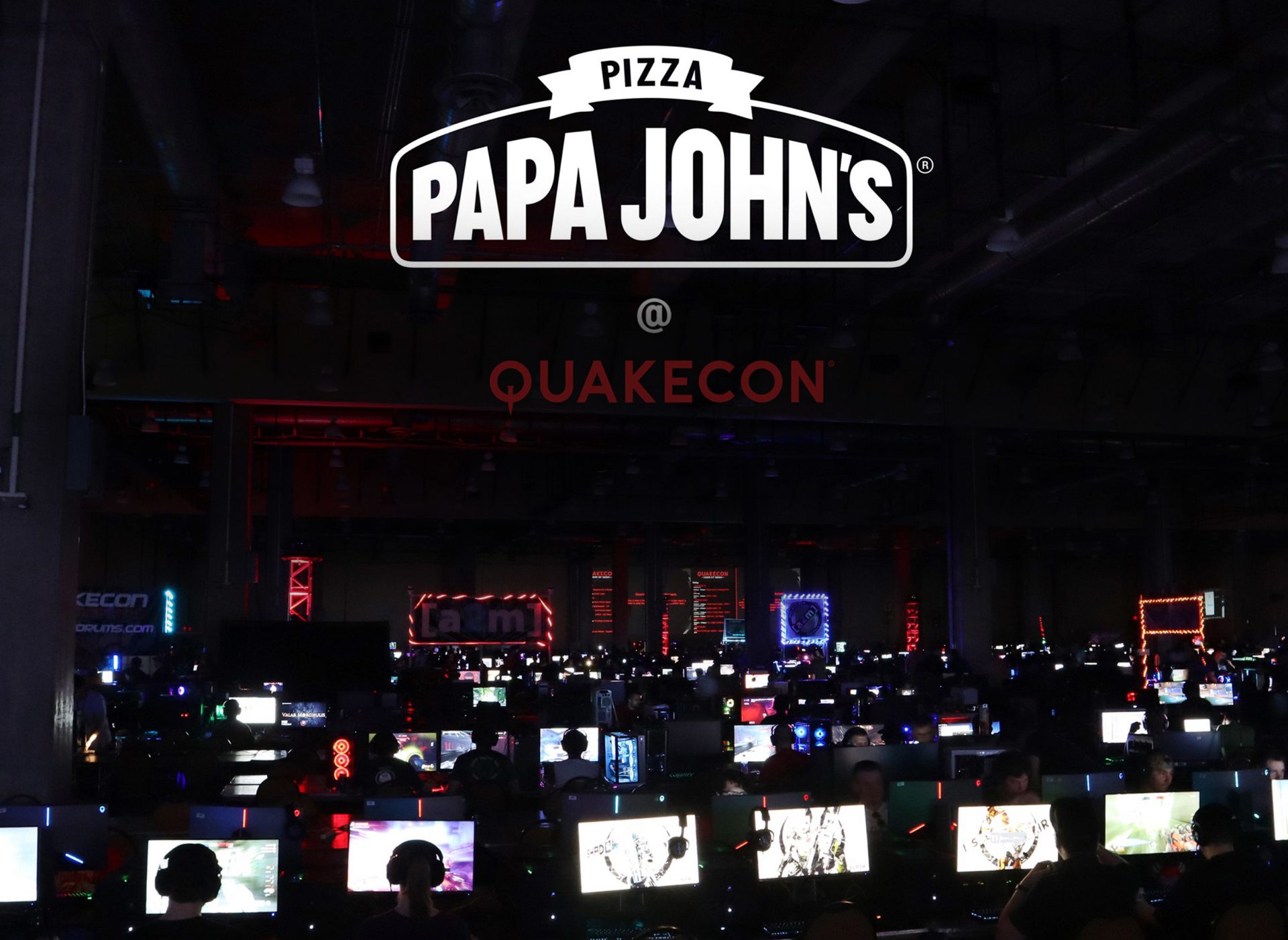 Papa John's sponsor Quakecon